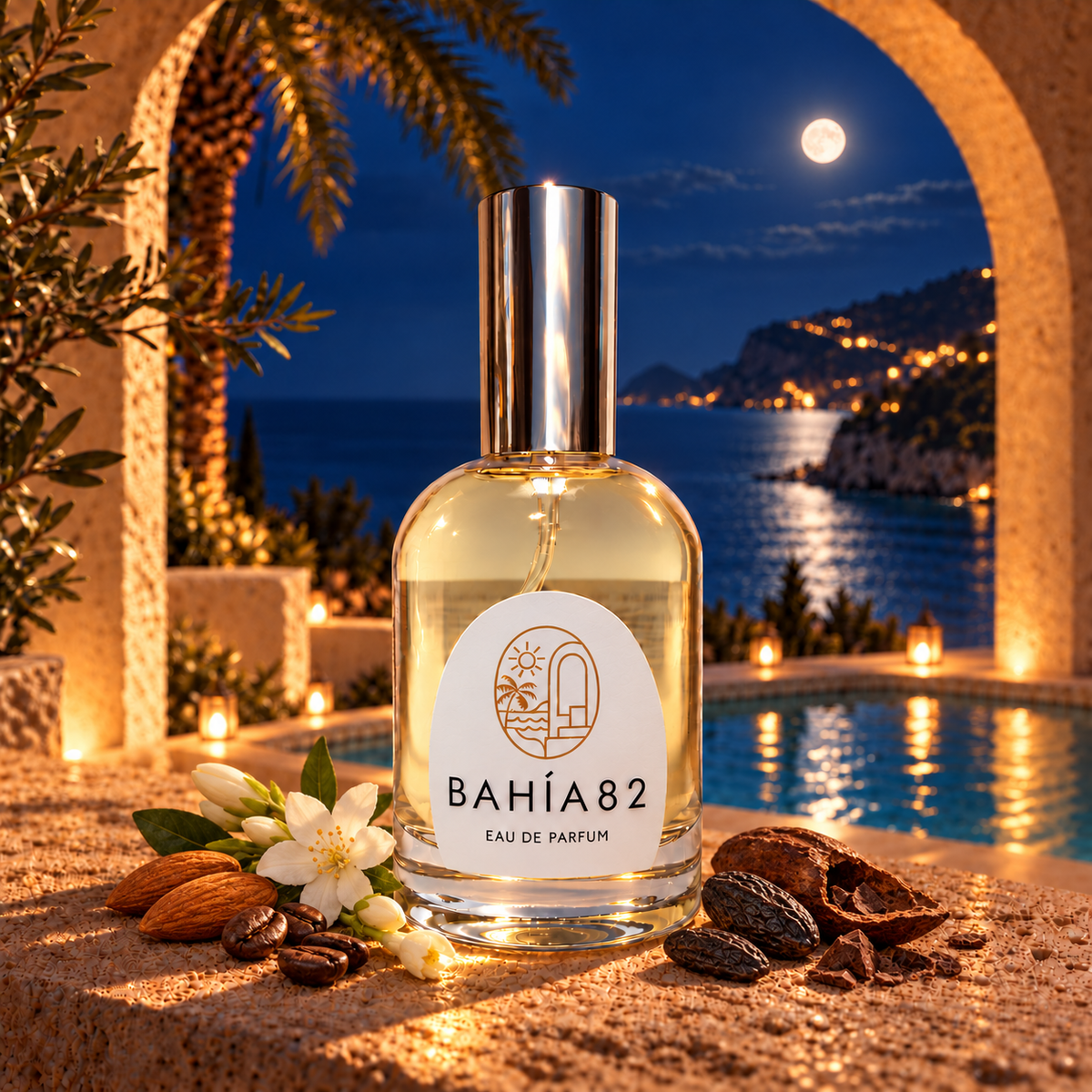 Frasco de Almond & Cacao 187 de Bahía 82, Eau de Parfum 100 ml.
