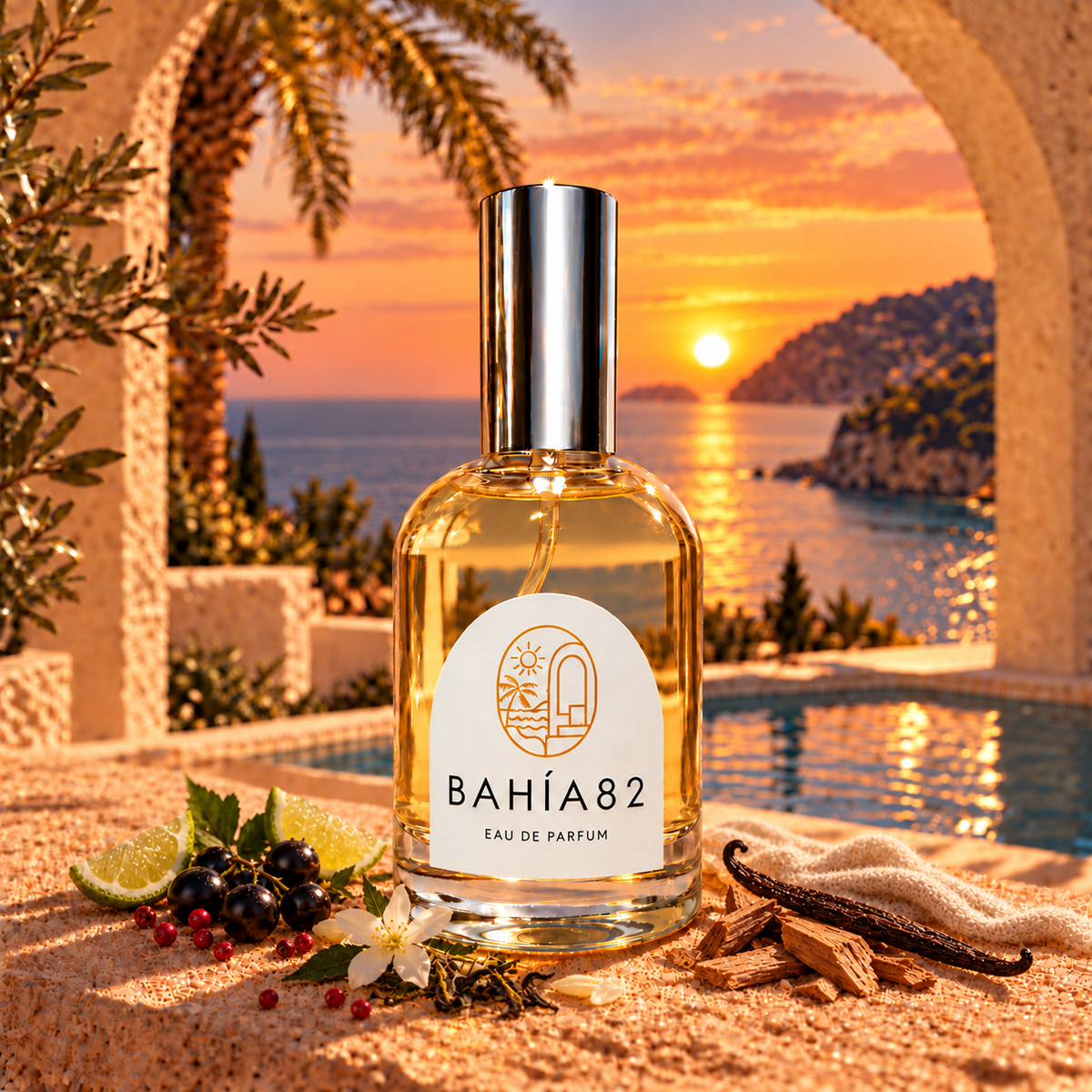 Frasco de Jasmine & Bourbon 1083, Eau de Parfum 100 ml de Bahía 82.