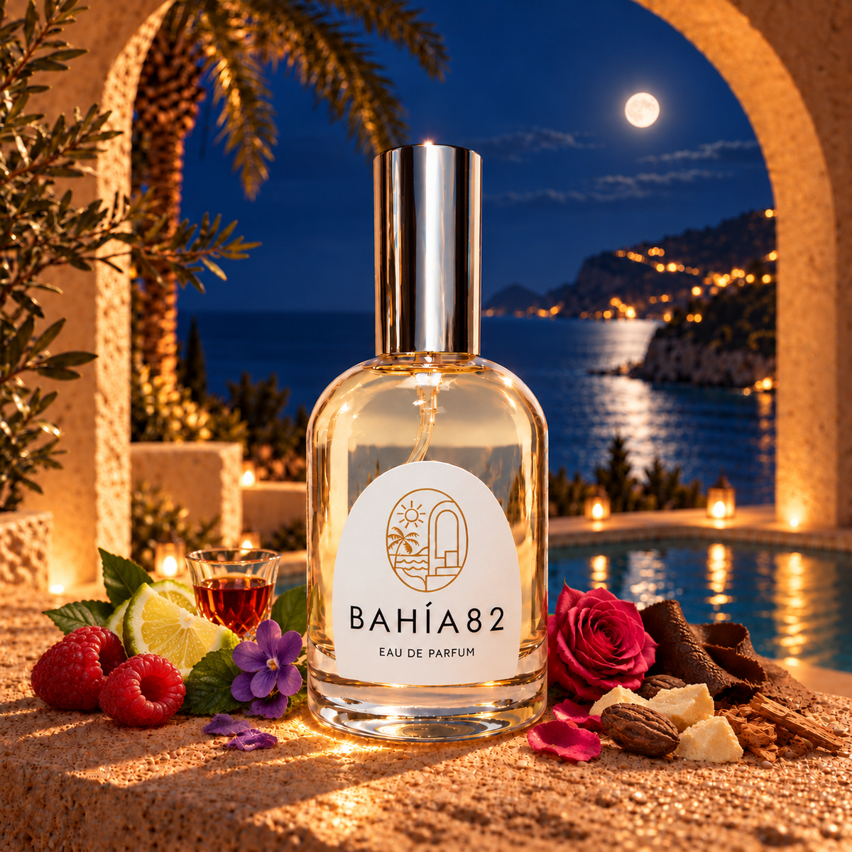 Frasco de Raspberry Elixir 1101 de Bahía 82, Eau de Parfum 100 ml.